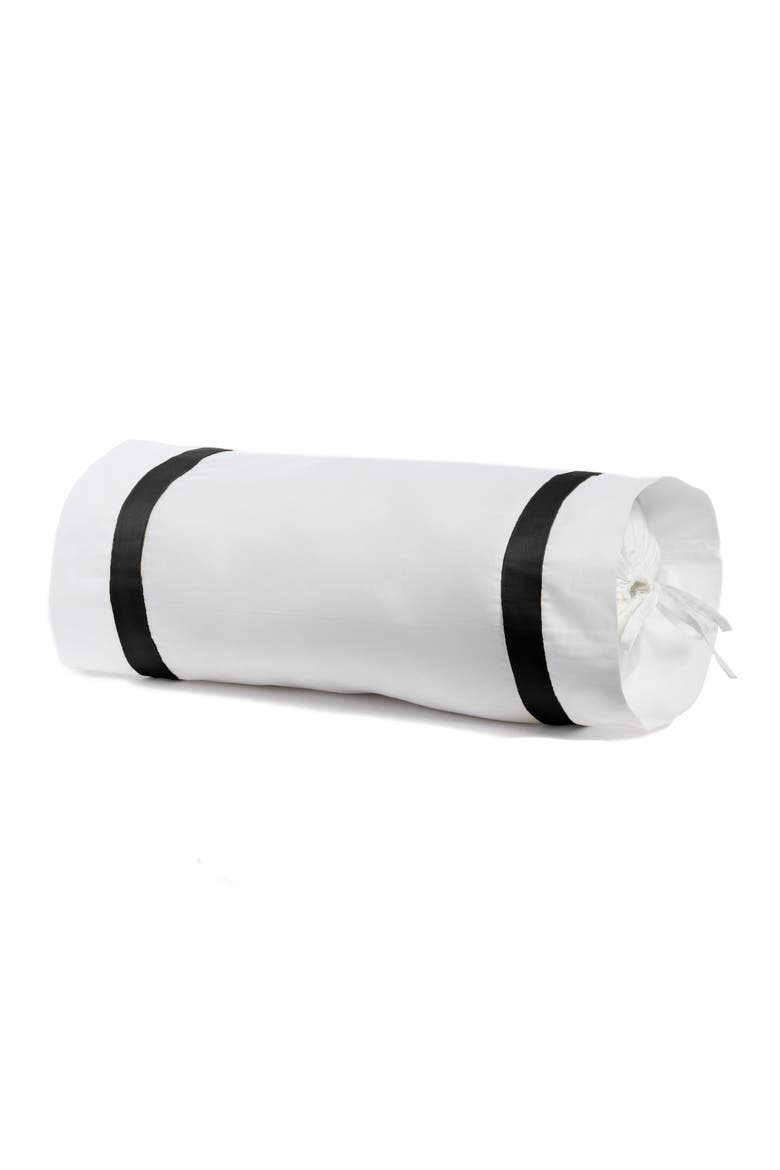 Lowell 600 Thread Count Neckroll Sham, Main, color, BLACK