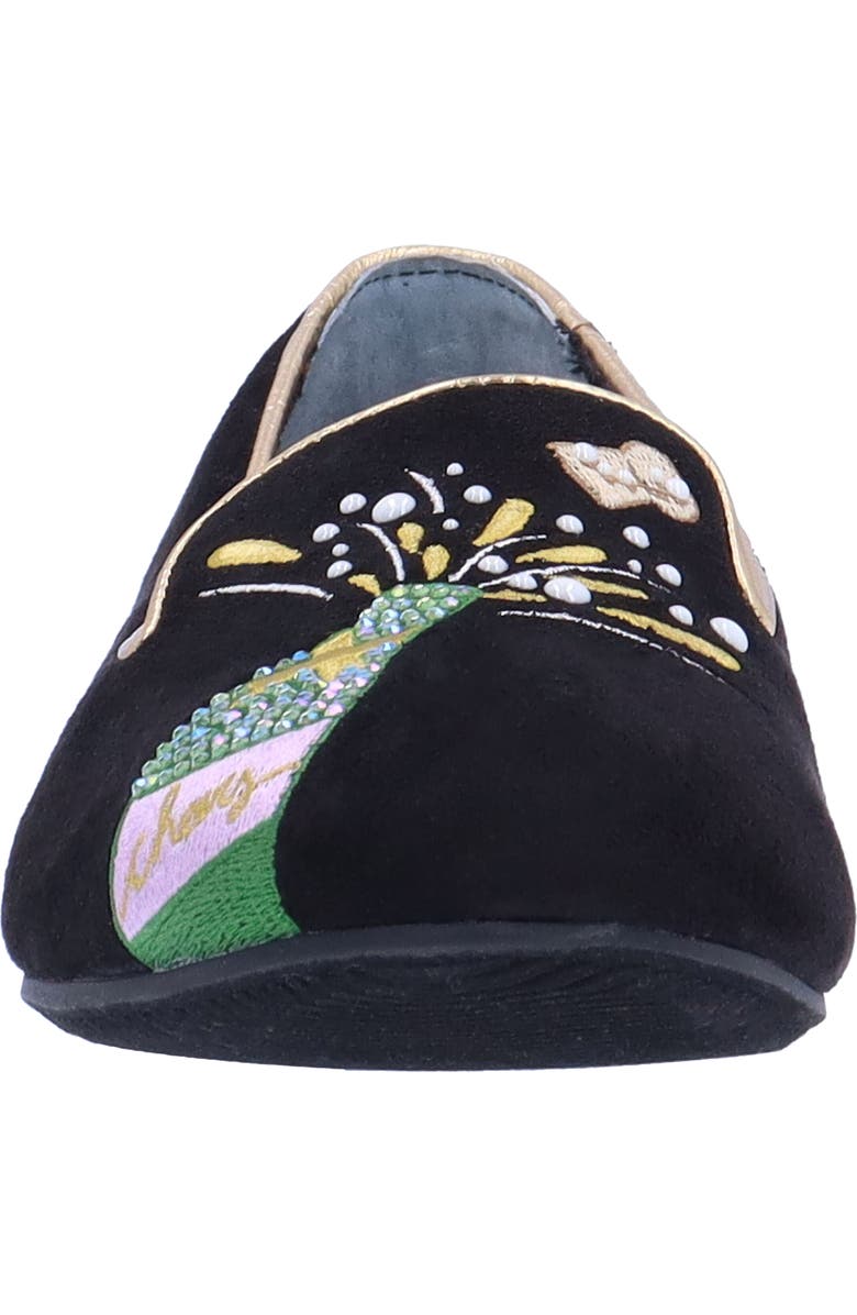 J. Reneé New Year Embroidered Loafer, Alternate, color, Black