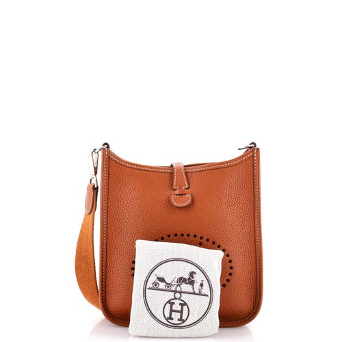 Pre-owned Hermes Hermes Evelyne Bag Gen Iii Clemence Tpm In Gold