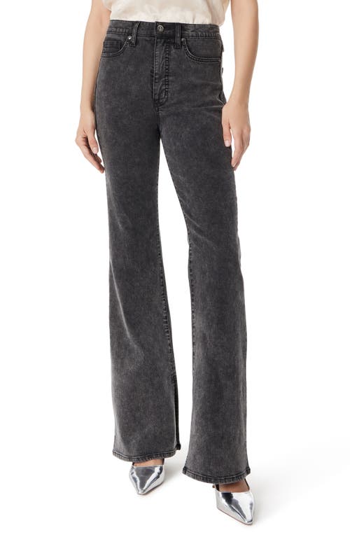 Sam Edelman Penny Slit Hem High Waist Bootcut Jeans In Graphite