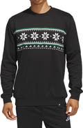 adidas Holiday Print Crewneck Sweatshirt