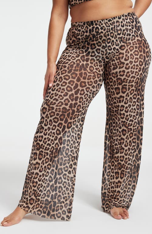 GOOD AMERICAN GOOD AMERICAN MESH WIDE LEG PANT 