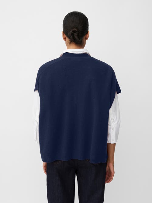 Masai Copenhagen Malucanne Short Sleeve V-neck Cardigan In Blue