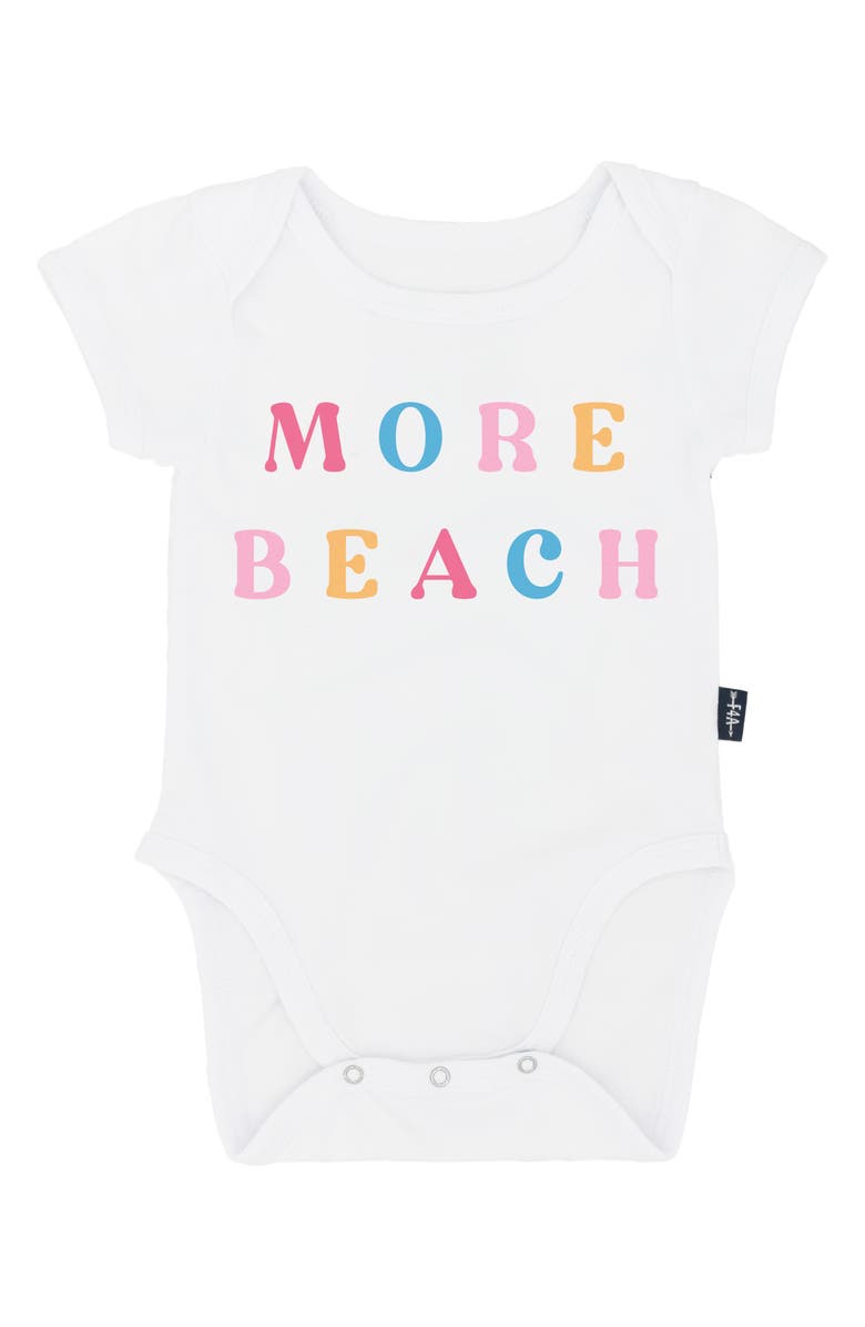 Feather 4 Arrow More Beach Cotton Bodysuit, Main, color, 