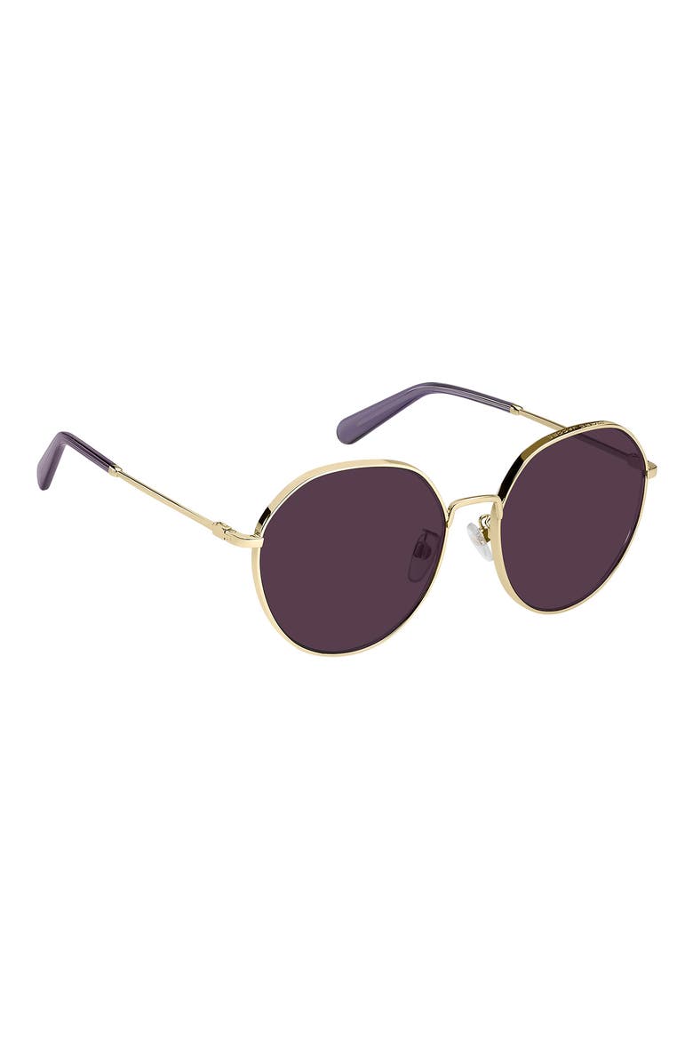 MARC 830/F/S 58mm Gradient Round Sunglasses, Alternate, color, GOLD VIOLET