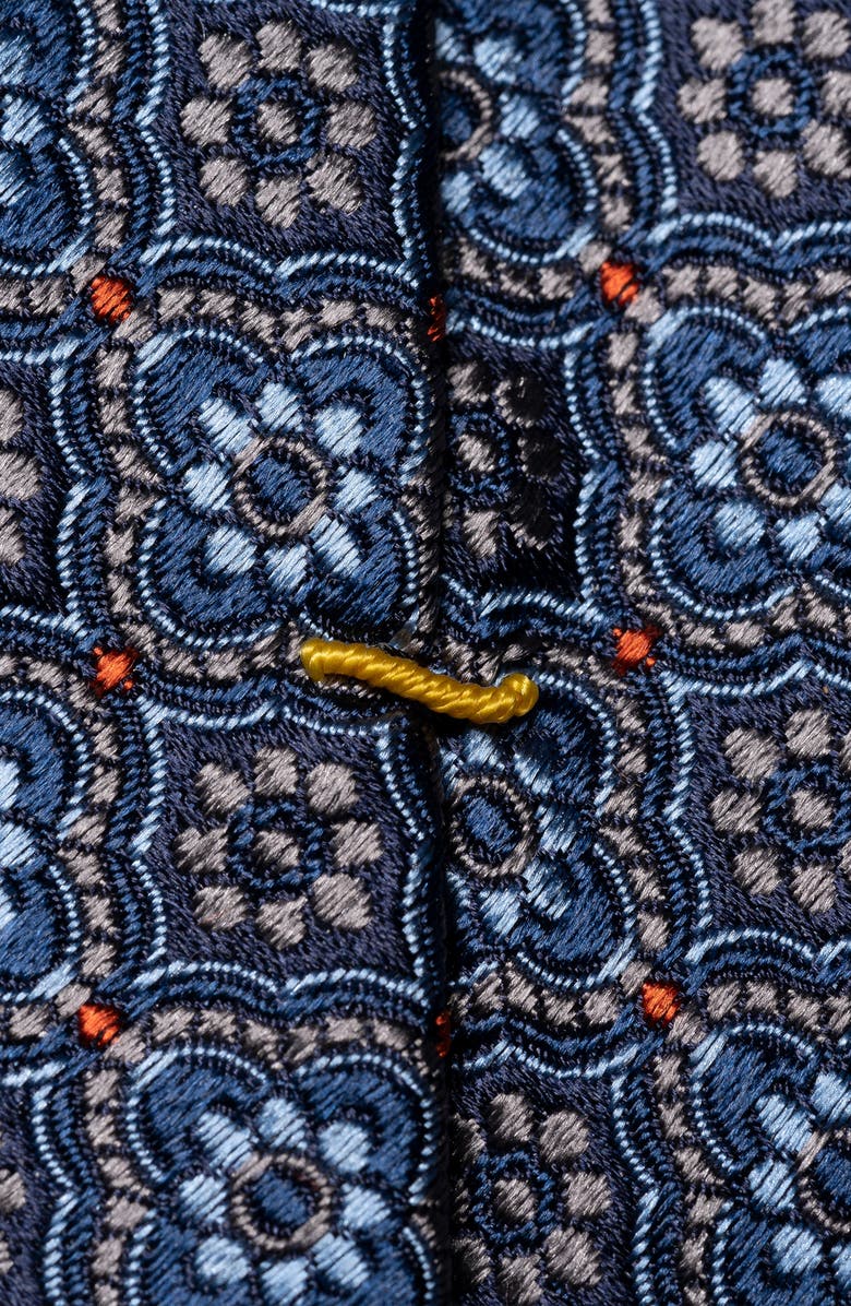 Eton Floral Medallion Silk Tie, Alternate, color, 