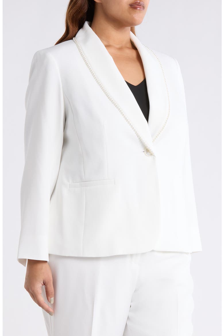 Pearly Trim Jacket, Alternate, color, LILY WHITE