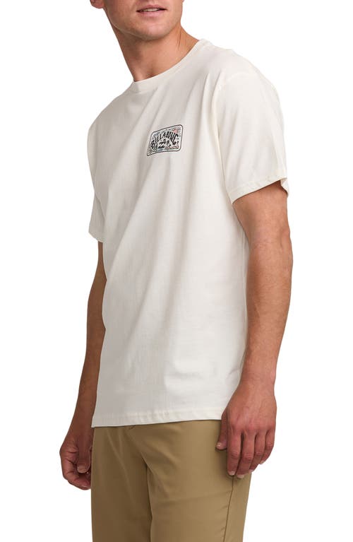 Billabong Scenic Arch Adventure Division Organic Cotton Graphic T-shirt In Off White