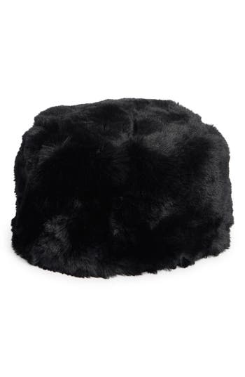 Nanette Lepore Elegant Faux Fur Hat In Black