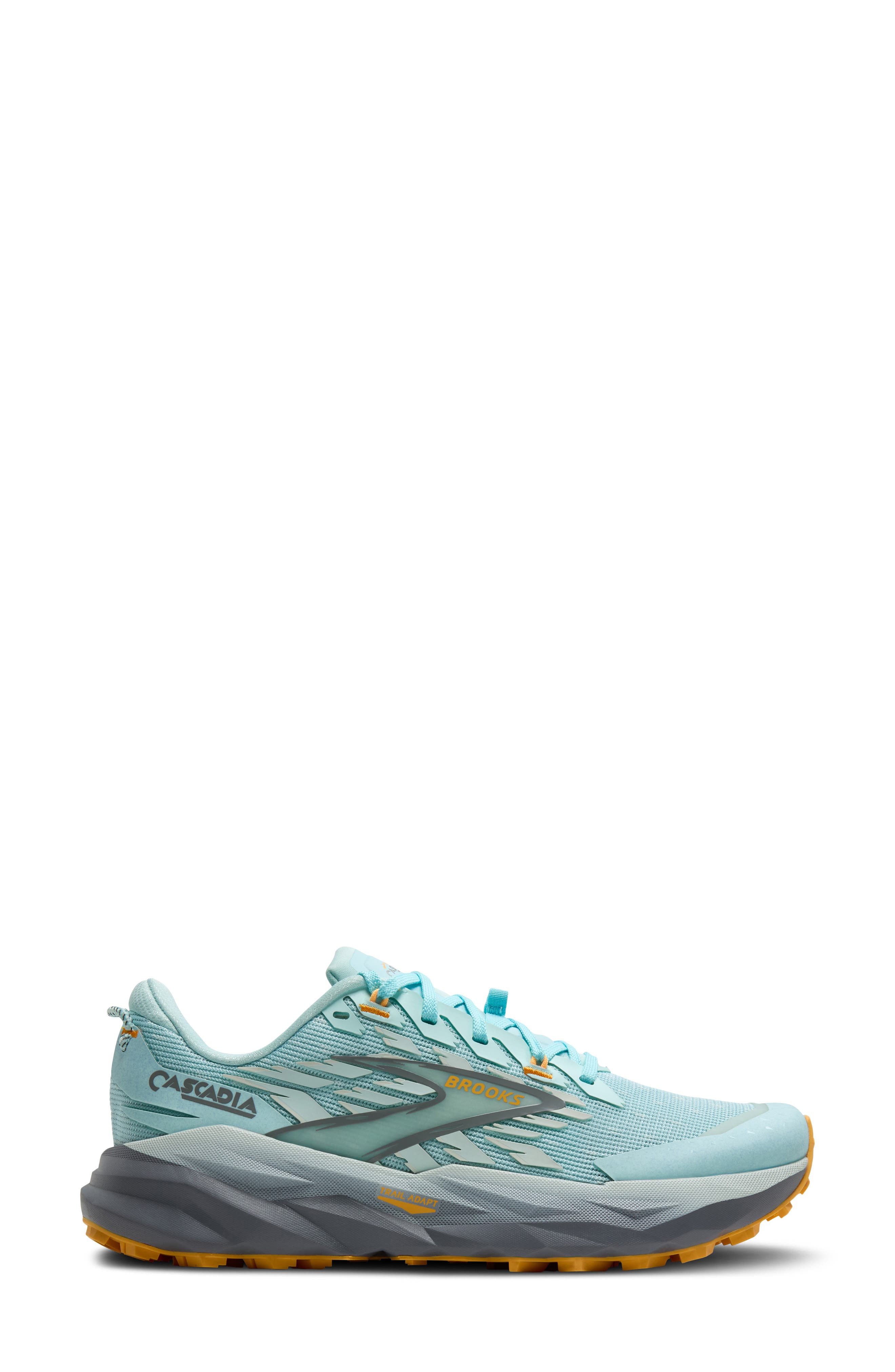 Cascadia 19 Trail Running Shoe, Alternate, color, CLEARWATER/PRIMER GREY/APRICOT