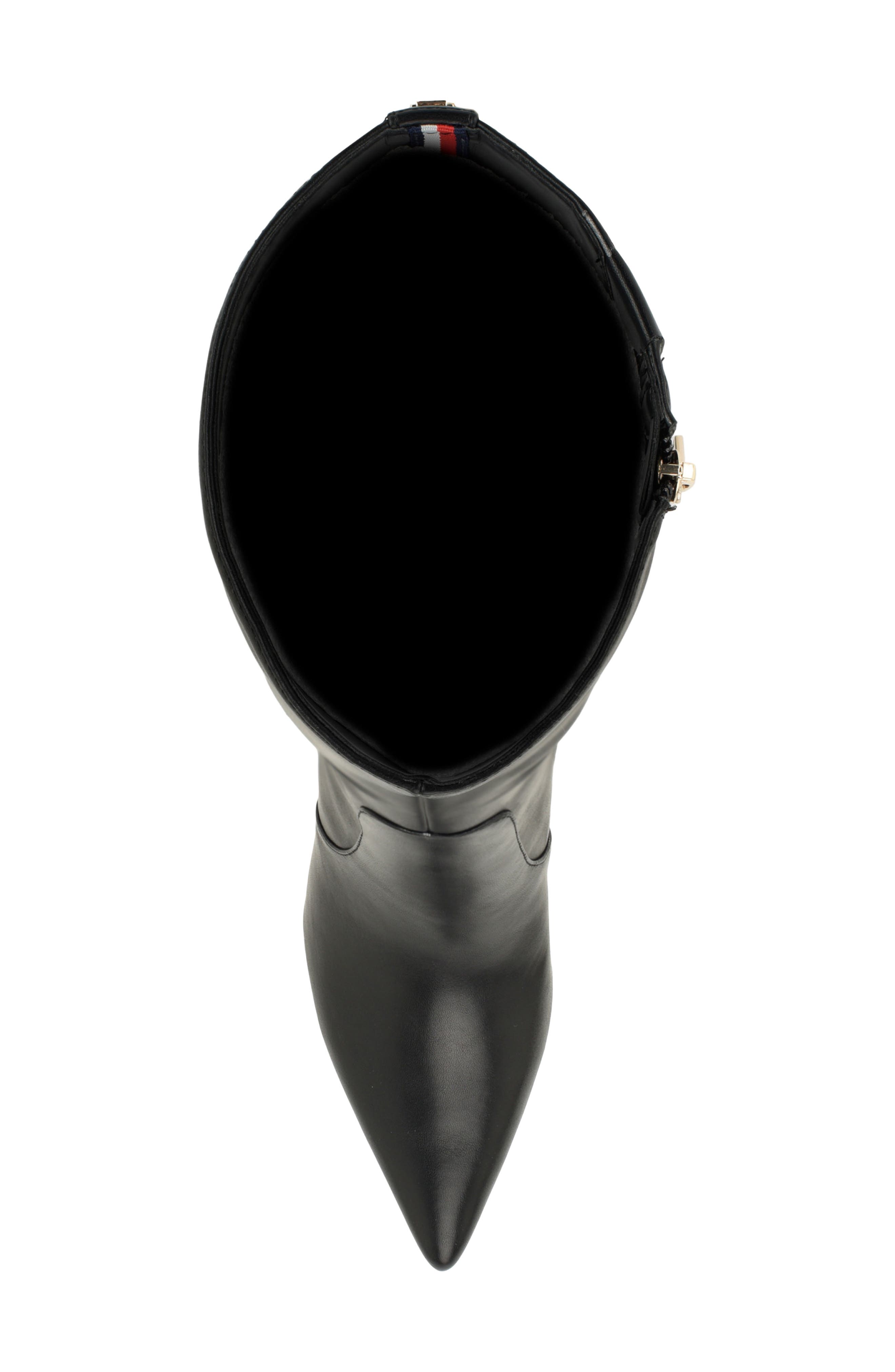 Derisa Knee High Faux Leather Boot, Alternate, color, BLACK 002