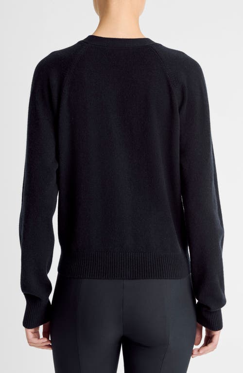 Vince Pocket Wool Blend Cardigan In Animal Print