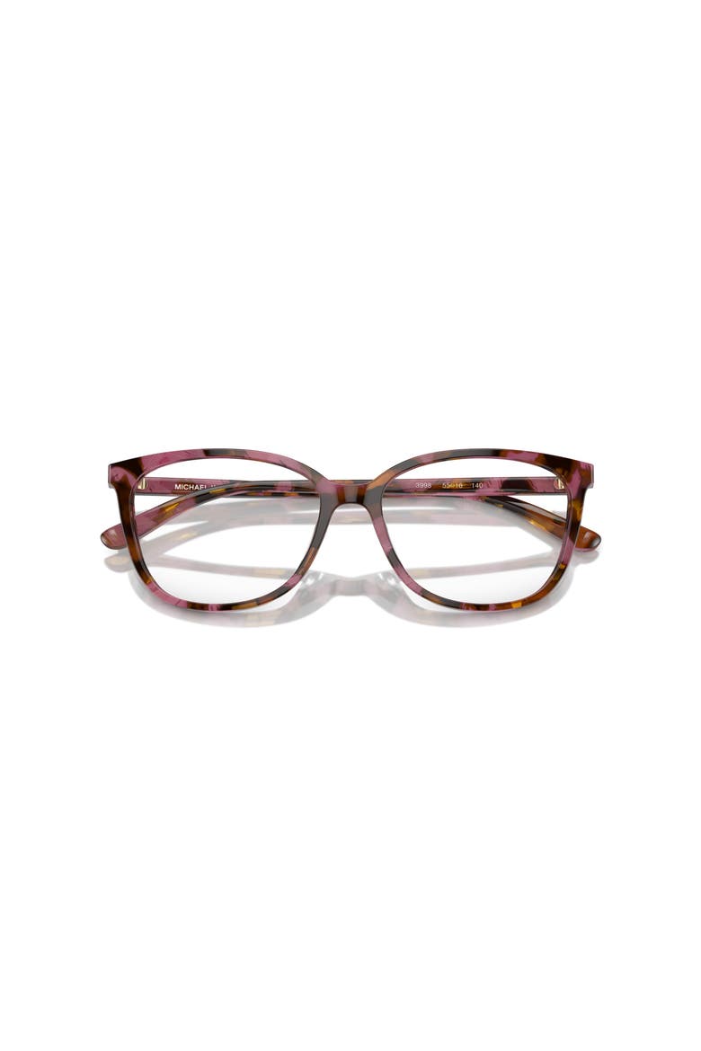 55mm Rectangle optical glasses, Alternate, color, Brown