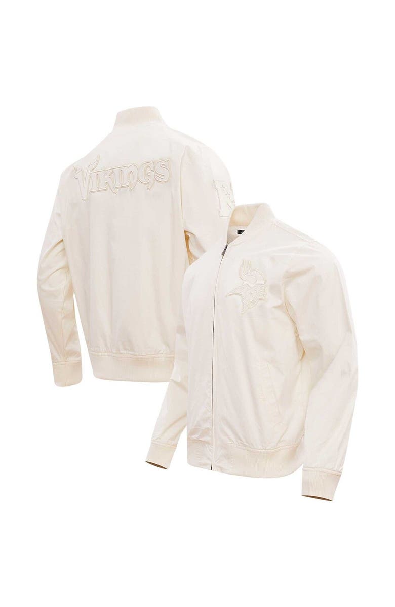 PRO STANDARD Men's Pro Standard Cream Minnesota Vikings Neutral Full-Zip Jacket, Main, color, Cream