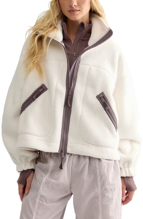 Hit the Slopes Stand Collar Fleece Jacket