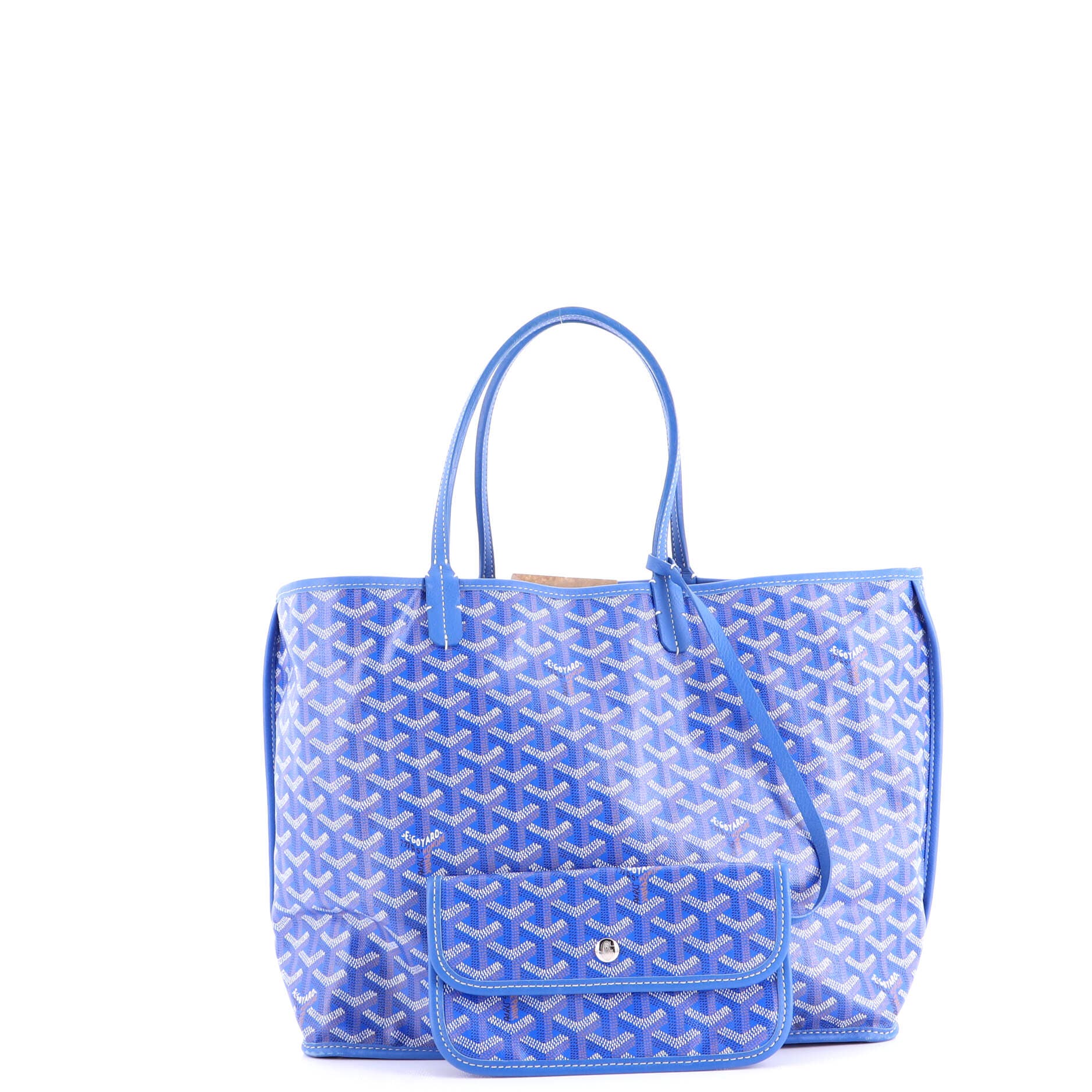 Pre-Owned Goyard Anjou Reversible Tote Coated Canvas PM, Alternate, color, Blue