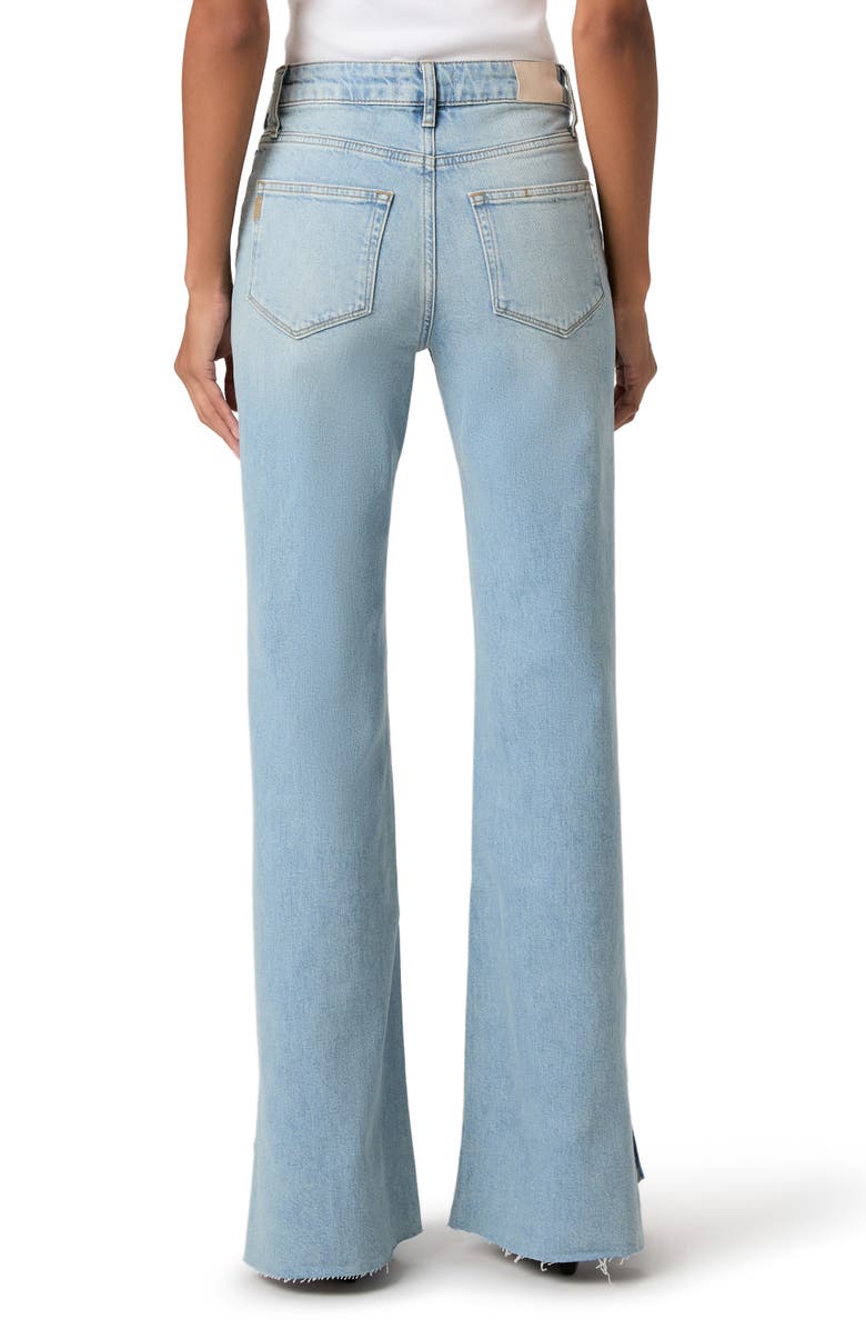 PAIGE Sofia High Waist Patch Pocket Slit Seam Raw Hem Jeans, Alternate, color, Montebello