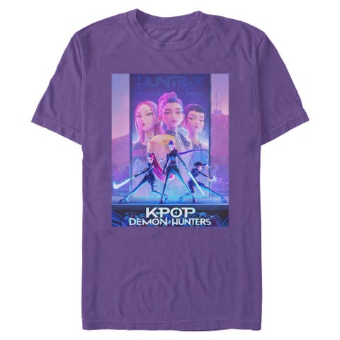 Men's KPop Demon Hunters Trio Poster  Graphic T-Shirt