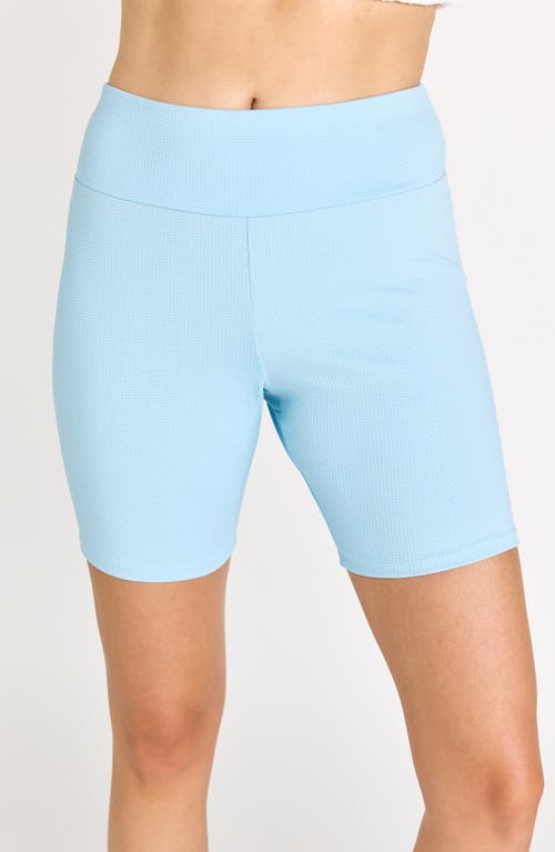 Calypsa Mid-thigh Swim Shorts In Multi