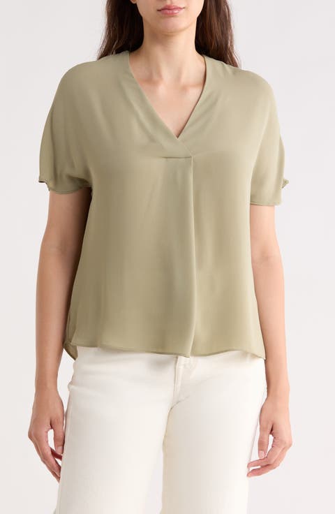 V-Neck Short Sleeve Top
