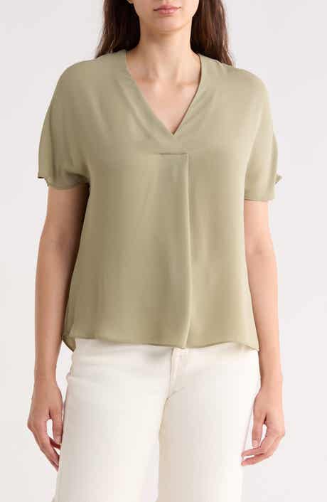 ELIE ELIE TAHARI V-Neck Short Sleeve Top