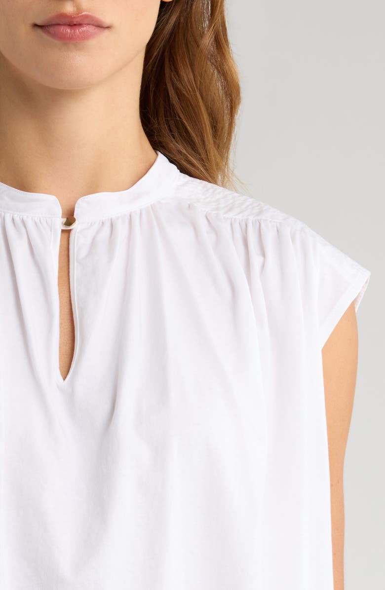 Nation LTD Cary Keyhole Organic Cotton Top, Alternate, color, White