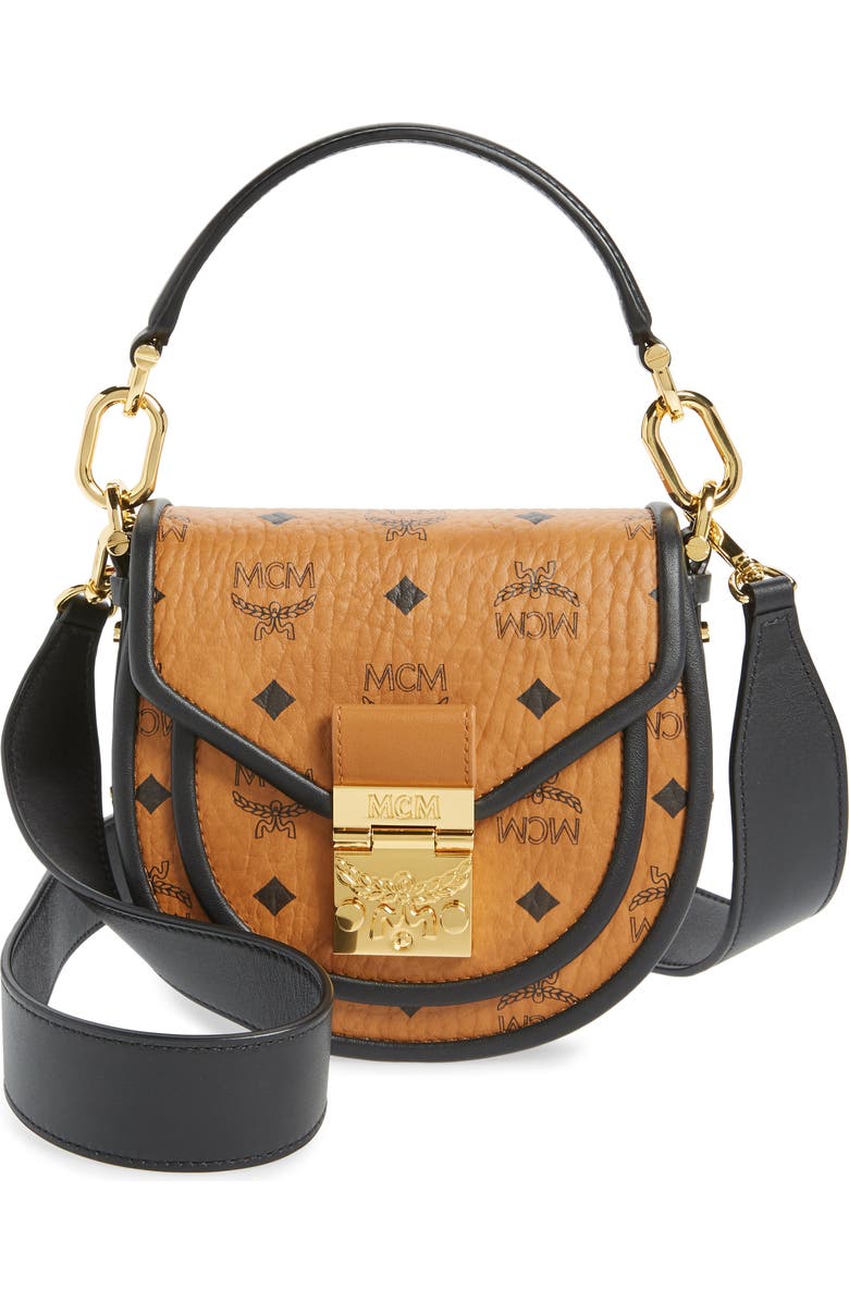 MCM Patricia Visetos Coated Canvas Crossbody Bag, Main, color,