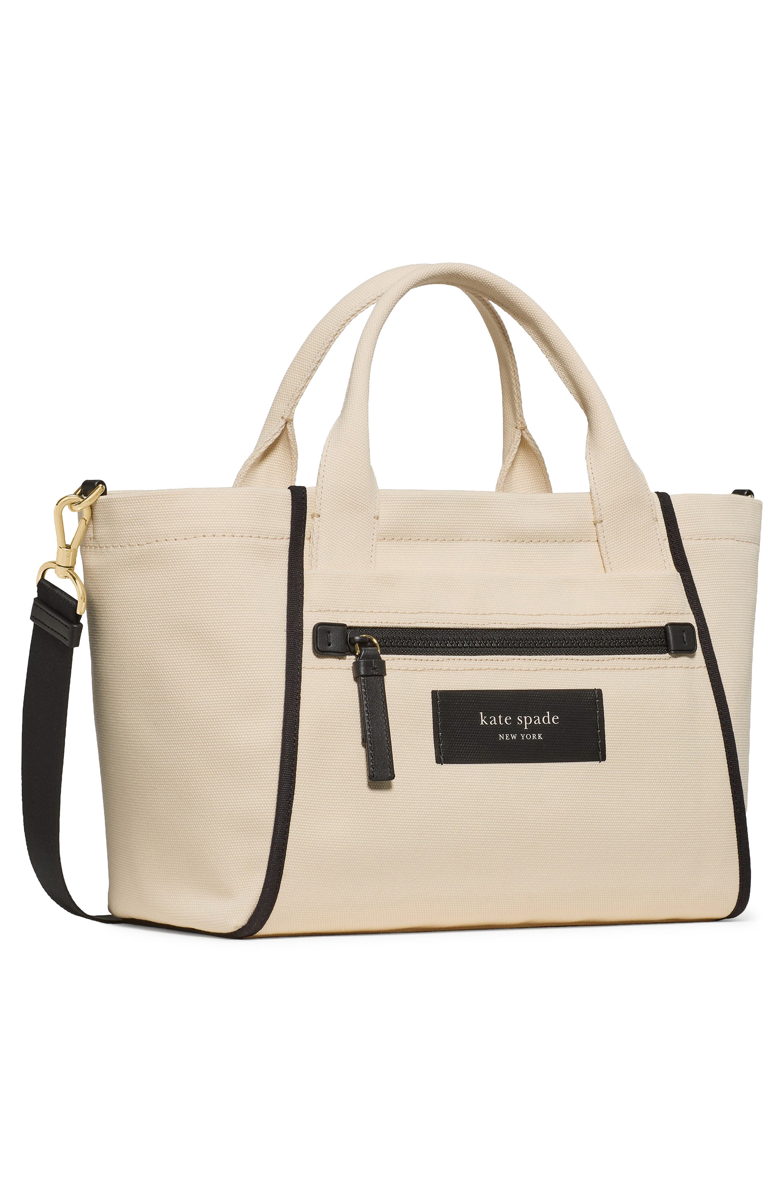 Kate Spade New York dash canvas tote bag, Alternate, color, Natural