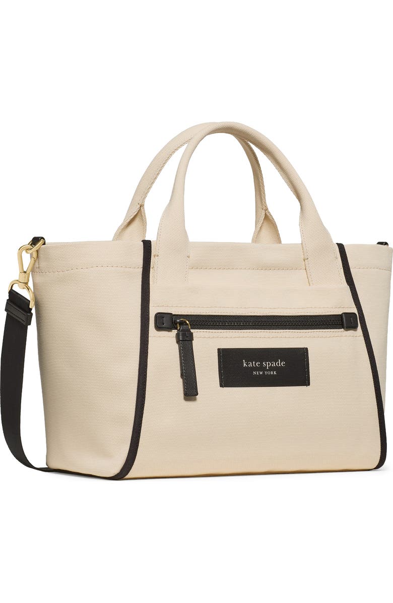 Kate Spade New York dash canvas tote bag, Alternate, color, Natural