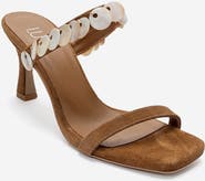 Forever & Always Shoes Arund Leather Stiletto Ankle Strap Sandal