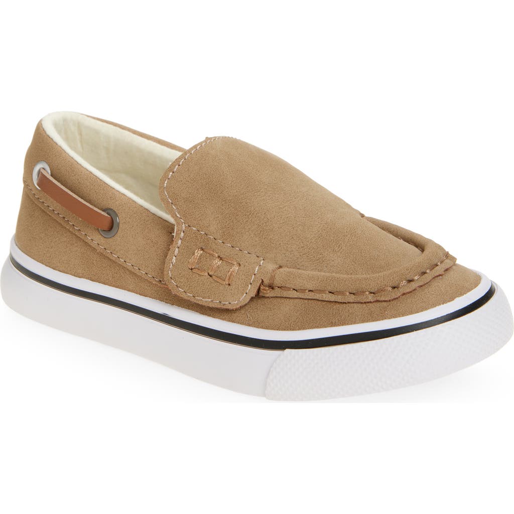 Nordstrom Kids' Richie Boat Shoe In Tan
