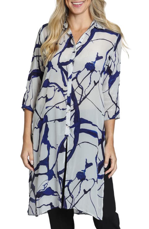 Abstract Print Shirtdress