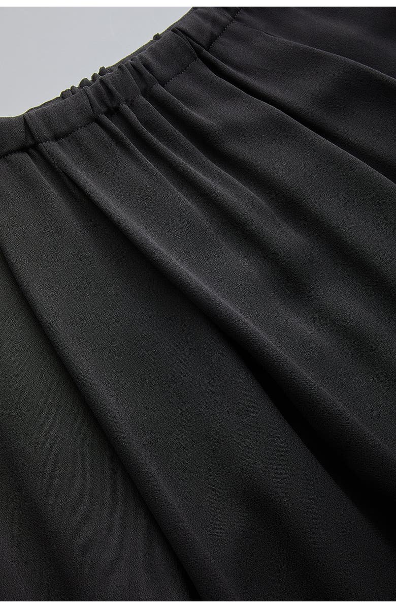 Exquise Sheer Viscose Maxi Skirt, Alternate, color, Black