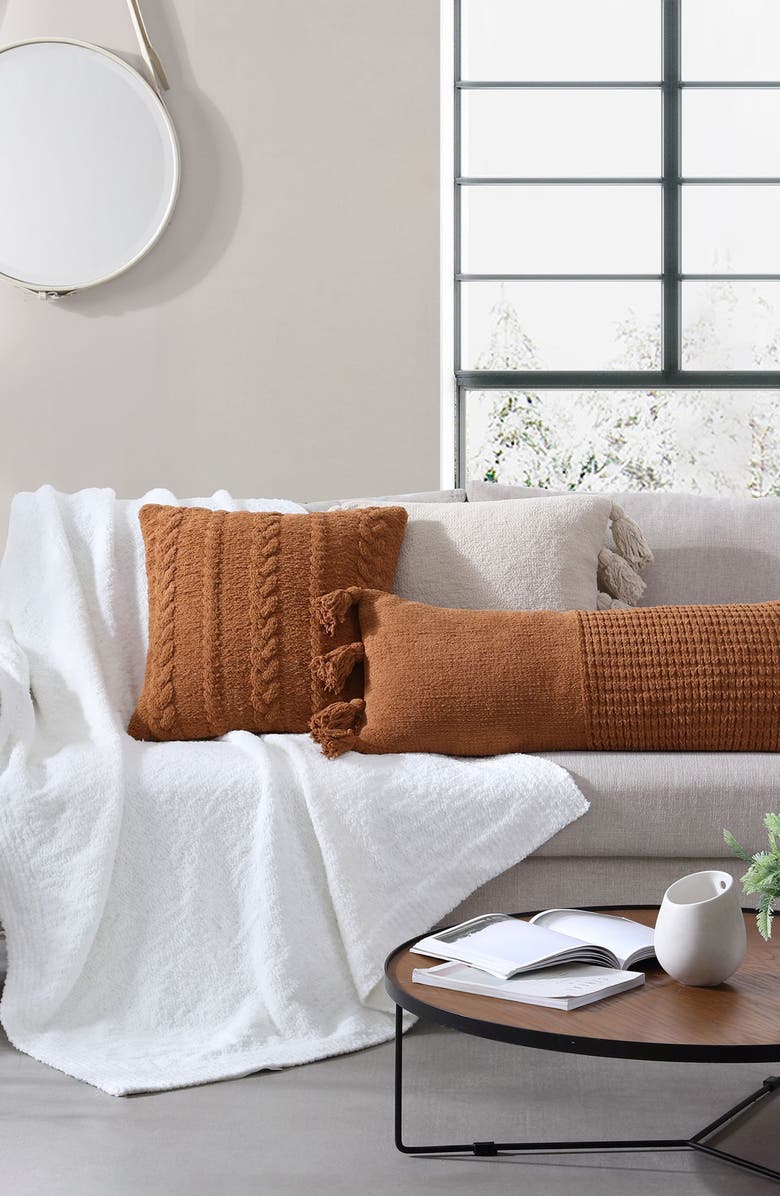 Sunday Citizen Braided Throw Pillow, Alternate, color, Sienna