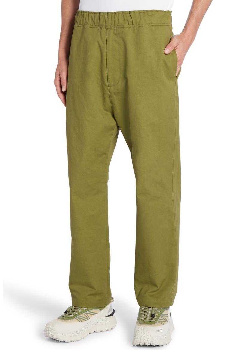 Cotton Sateen Sport Pants, Alternate, color, OLIVE AMBER
