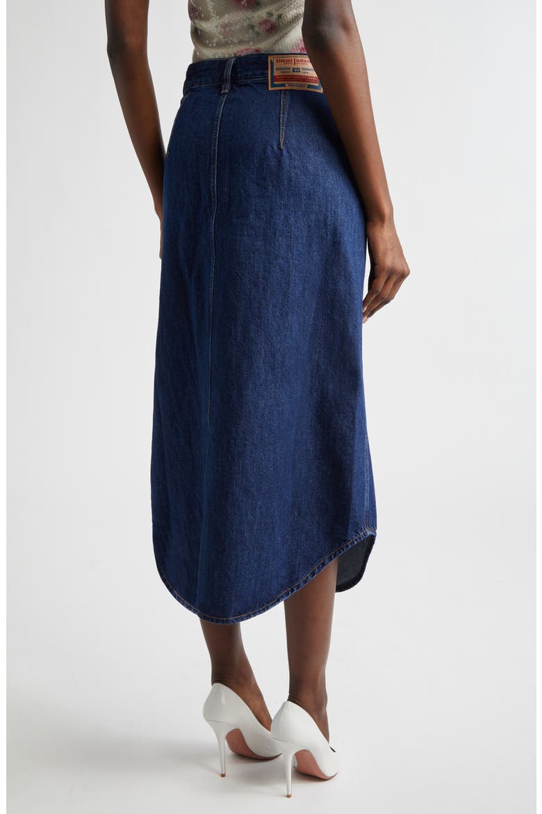 De-Ard Denim Midi Skirt, Alternate, color, DENIM