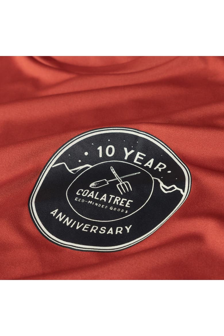 Unisex Quick Dry Short-Sleeve T-Shirt, Alternate, color, 10 Year Brick
