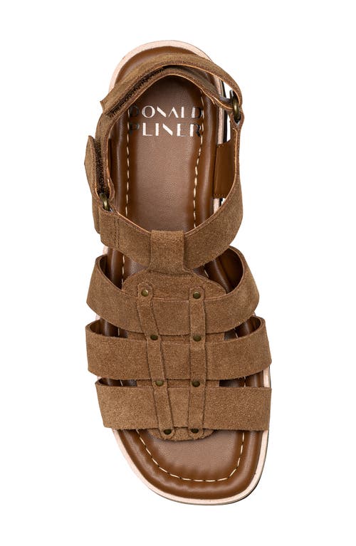Donald Pliner Pryme Lug Sole Fisherman Sandal In Saddle