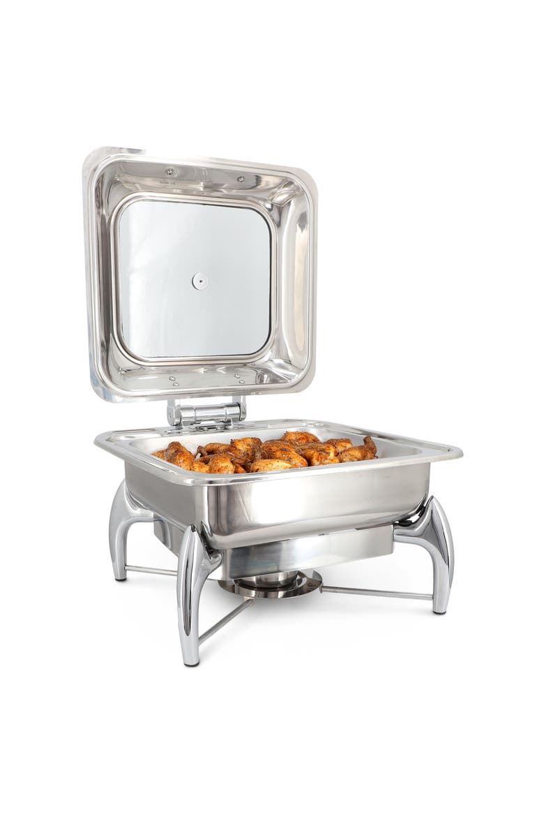 Stainless Steel Professional Chafing Dish/Food Warmer/Buffet Server Serving Dish, Main, color, Silver