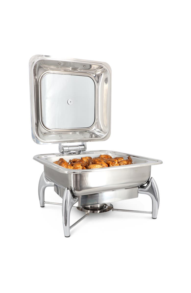 Megachef Stainless Steel Professional Chafing Dish/Food Warmer/Buffet Server Serving Dish, Main, color, Silver