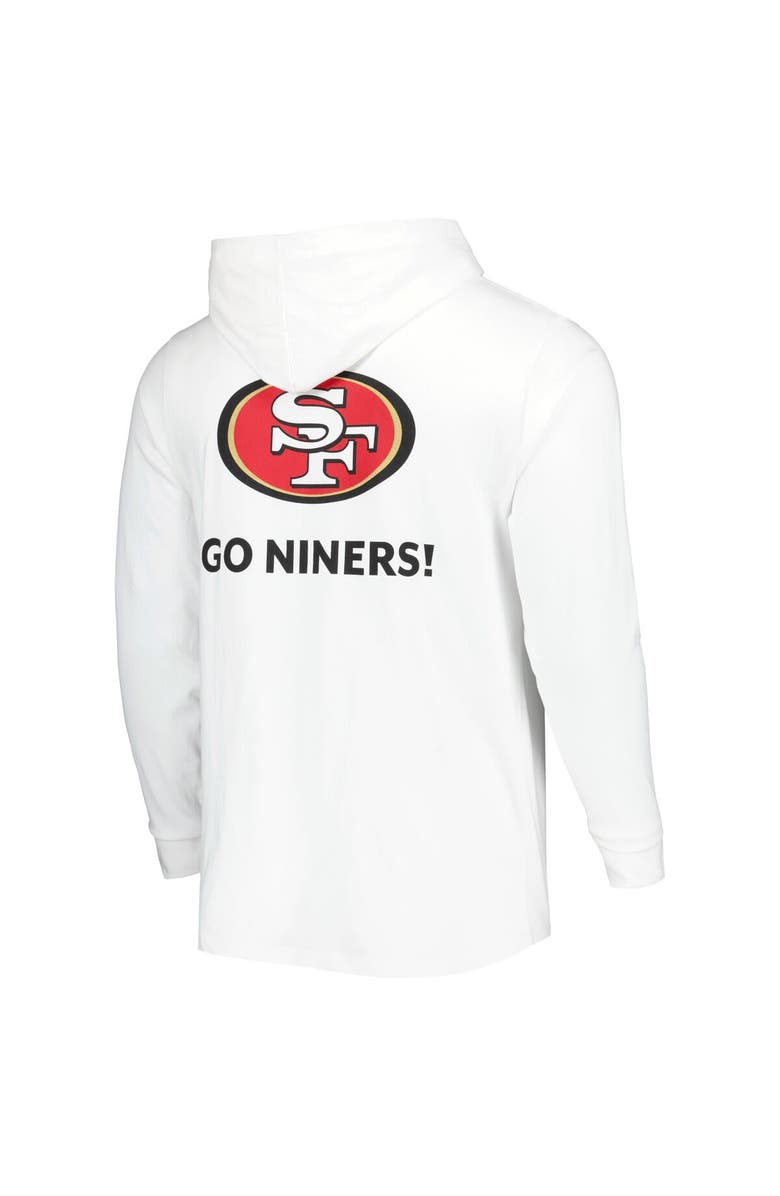 vineyard vines Men's Vineyard Vines White San Francisco 49ers Local Long Sleeve Hoodie T-Shirt, Alternate, color, White