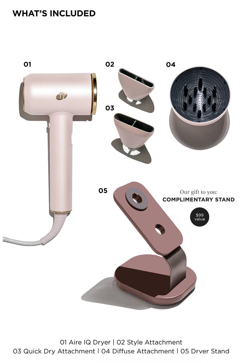 Aire IQ Hair Dryer Set, Alternate, color, SATIN BLUSH