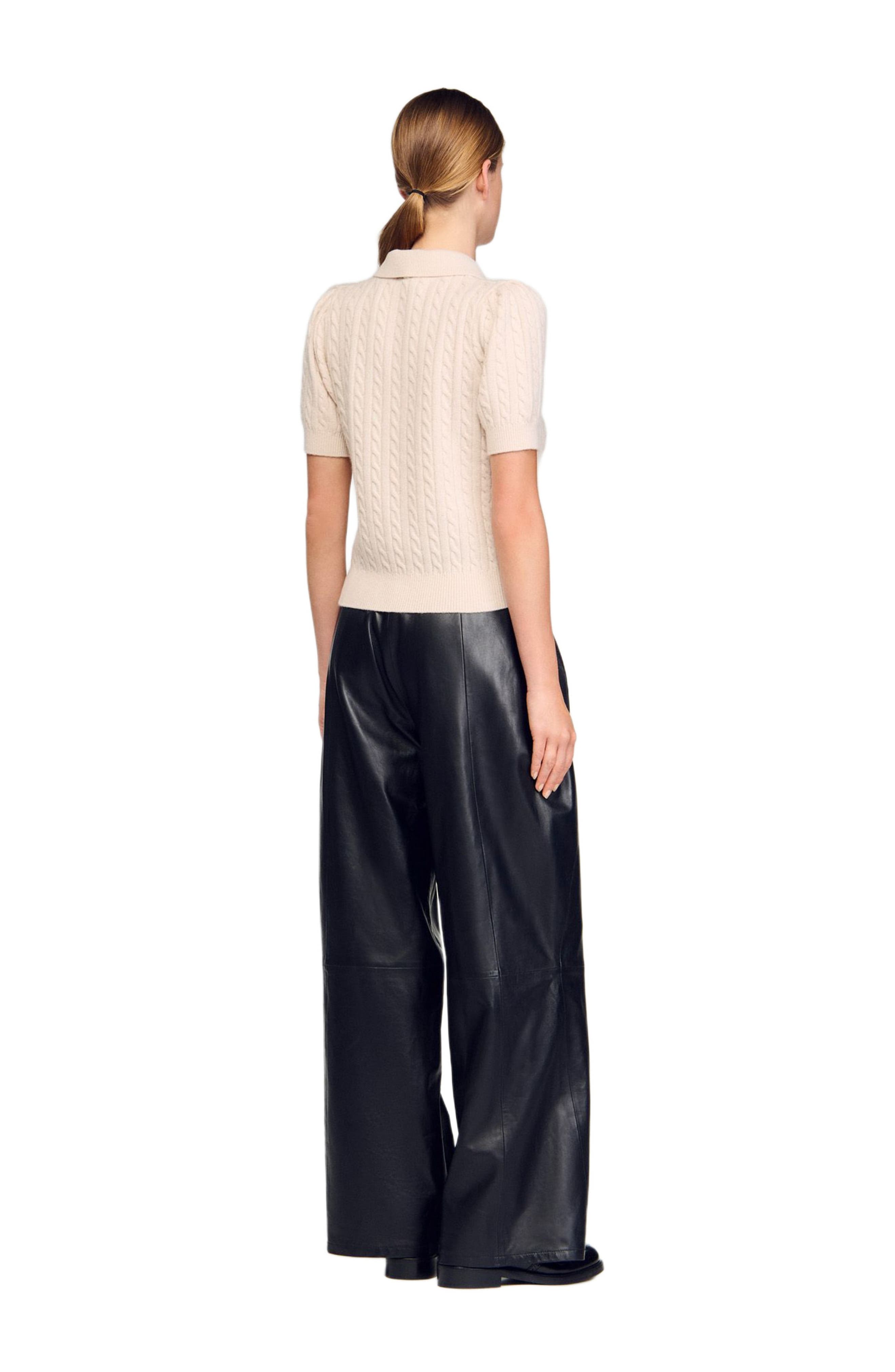 Polo-neck knit sweater - image 2