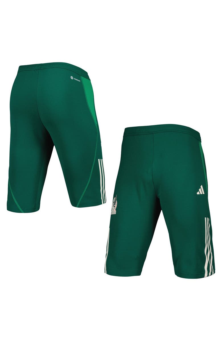 adidas Men's adidas Green Mexico National Team Training AEROREADY Half Pants, Main, color, 