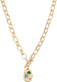 Ettika Rainbow Nugget Pendant Necklace