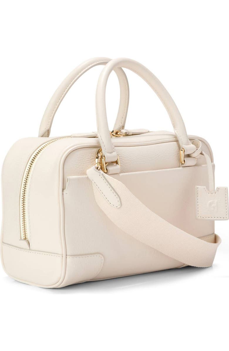 Cole Haan Beverly Small Leather Satchel, Alternate, color, Ivory