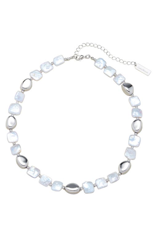 St. Moran Freshwater Pearl Beaded Necklace In White