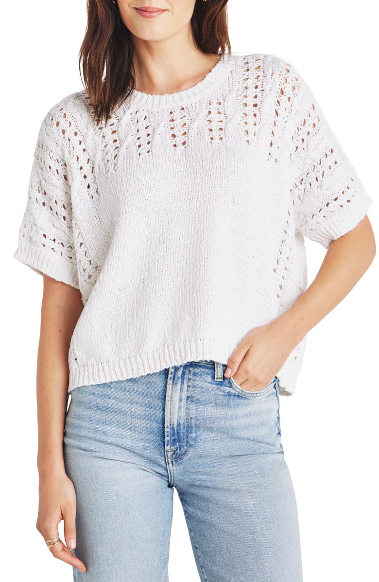 Splendid Mason Short Sleeve Sweater, Main, color, 