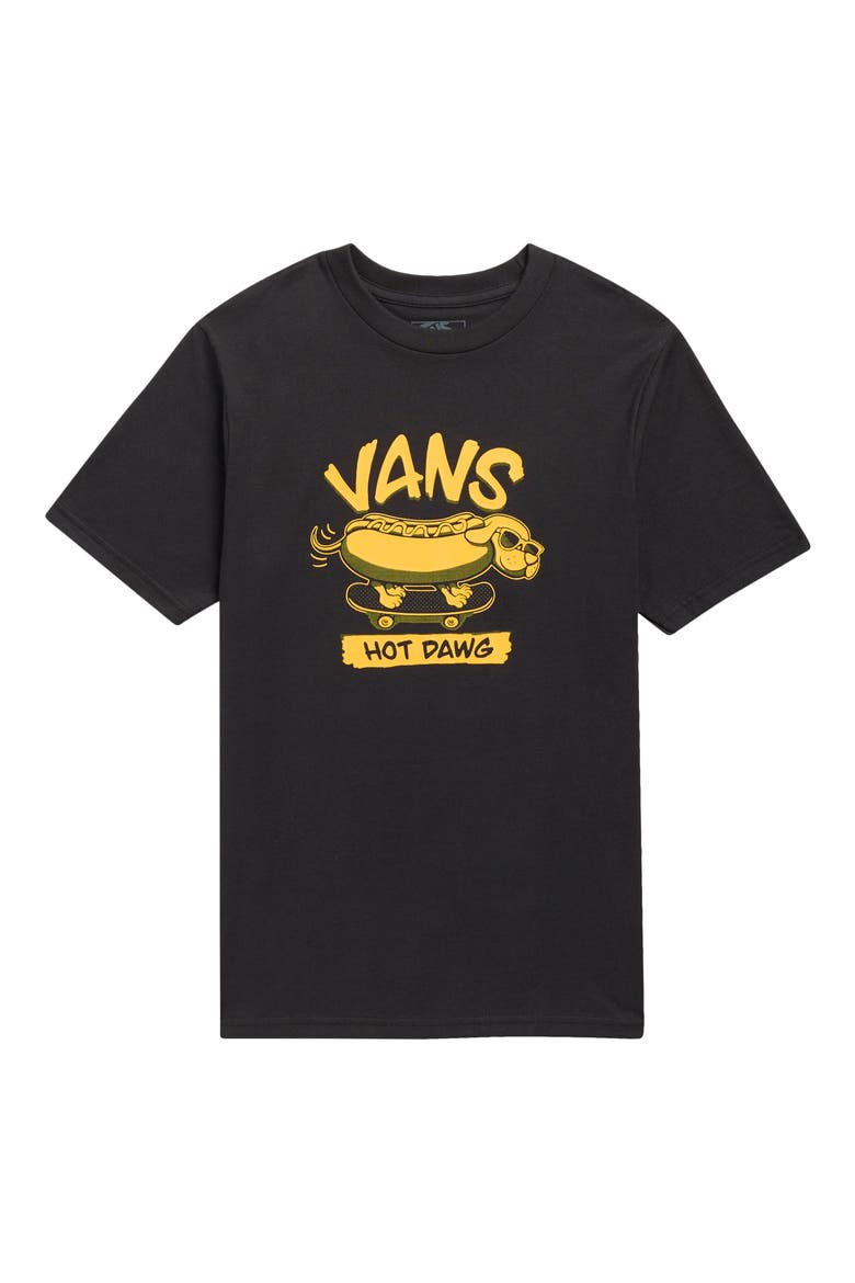Kids' Hot Dawg Logo Graphic T-Shirt, Main, color, BLACK