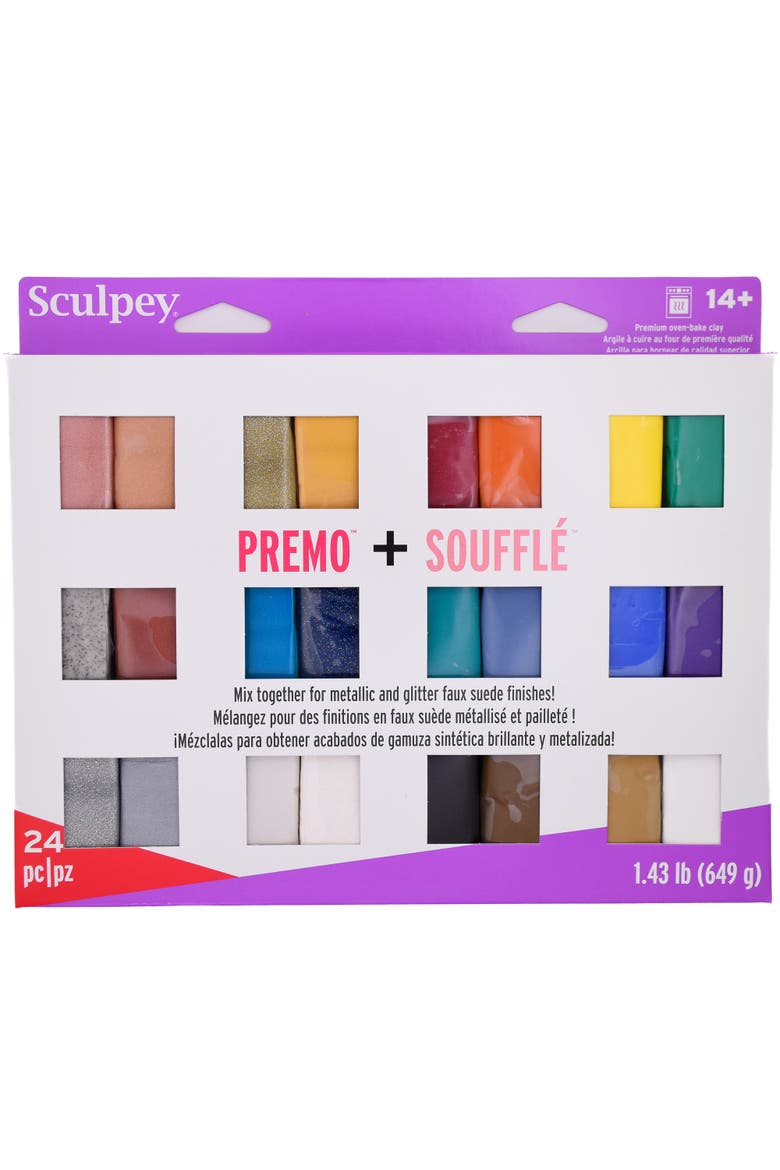 Multipack, Premo + Souffle, 24 Unique Color Glitter Bars, Main, color, Multicolored